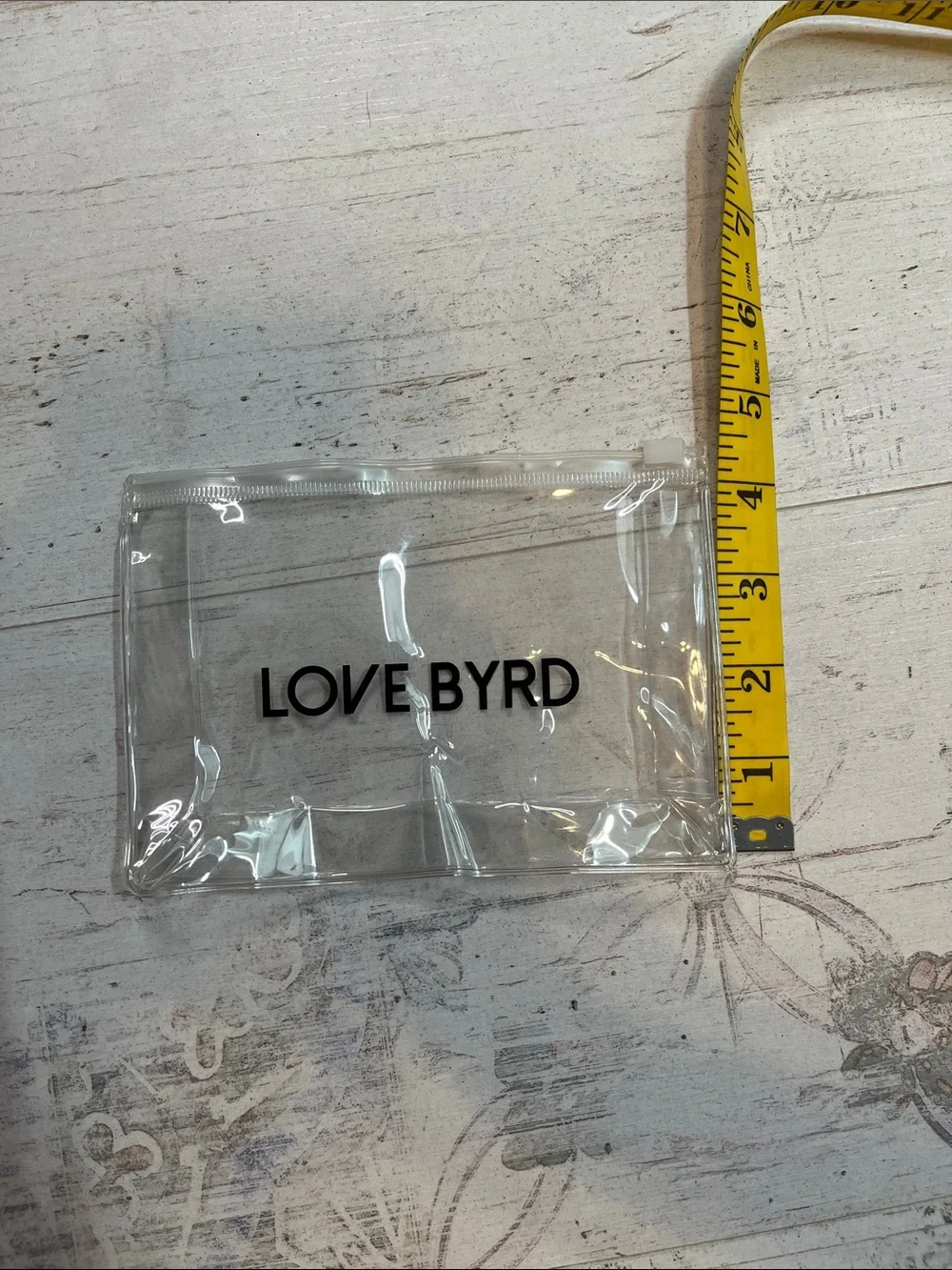 Love Byrd Clear Plastic Makeup Bag